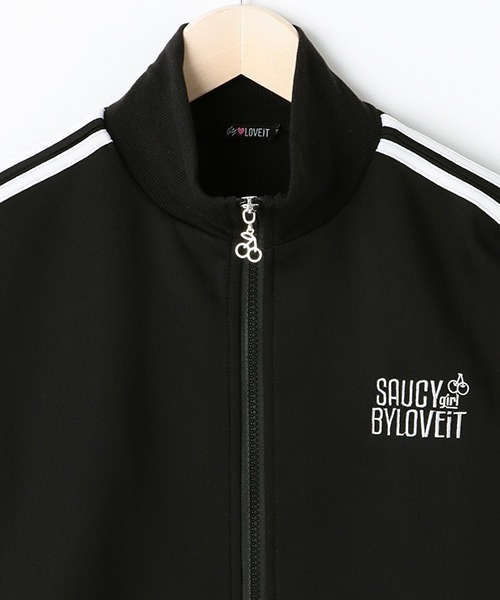 by LOVEiT（バイラビット）の「トラックジャケット（ジャージ・キッズ・ラベンダー/ブラック/ピンク・130cm/160cm/140cm/120cm/150cm）」の5枚目の写真