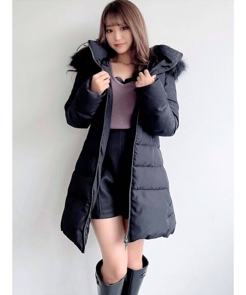 RESEXXY（リゼクシー）の「フード付ダウンコート（ダウンジャケット