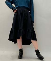 チャイナ釦ラッフルスカート