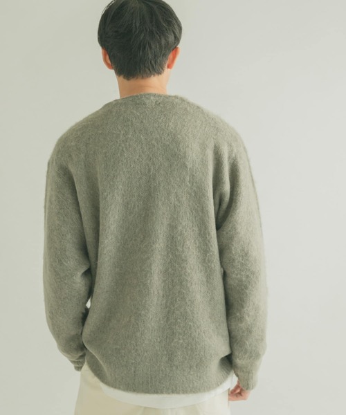 FORK&SPOON（フォークアンドスプーン）の「『ユニセックス』『WEB/一部店舗限定カラー』FORK&SPOON　モヘアニットカーディガン（カーディガン/ボレロ・メンズ・ライトブルー/グレー/ネイビー/オレンジ・4/5）」の20枚目の写真