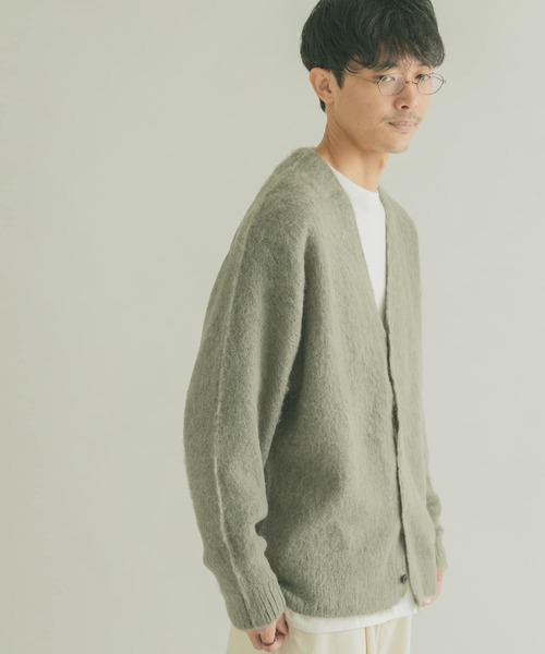 FORK&SPOON（フォークアンドスプーン）の「『ユニセックス』『WEB/一部店舗限定カラー』FORK&SPOON　モヘアニットカーディガン（カーディガン/ボレロ・メンズ・ライトブルー/グレー/ネイビー/オレンジ・4/5）」の22枚目の写真
