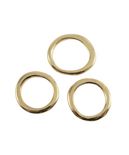 Losau（ロサウ）の「Losau ロサウ / Distortion double ring シルバー925ディストーショントリプルリング / lo-r013（リング・レディース・シルバー/ゴールド・5号/7号/9号/11号/13号/15号）」の3枚目の写真