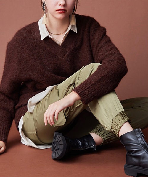 未使用タグ付き SUGAR ROSE サテンカーゴパンツ シュガーローズ フリー SUGAR ROSE（シュガーローズ）の「サテンカーゴパンツ（カーゴ