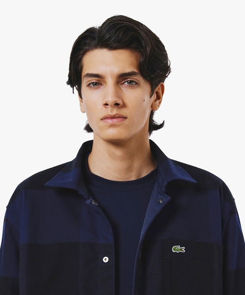 セール】プレーン×バッファローチェックリバーシブルシャツアウター