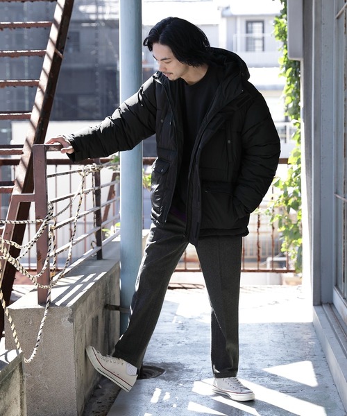 niko and...（ニコアンド）の「ウール混ヘリンボ－ンスリムパンツ（その他パンツ・メンズ・チャコール/ネイビー/ライトブラウン・MEDIUM/LARGE）」の14枚目の写真