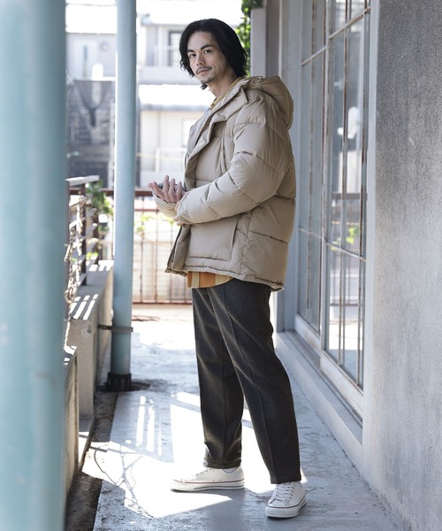 niko and...（ニコアンド）の「ウール混ヘリンボ－ンスリムパンツ（その他パンツ・メンズ・チャコール/ネイビー/ライトブラウン・MEDIUM/LARGE）」の4枚目の写真