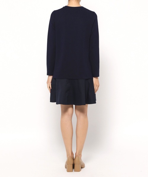 Love,Bonito(ラブボニート)の「ジャーニ ネオプレン Aライン ミニドレス(ワンピース・レディース・ネイビー/ベージュ・X-SMALL/SMALL/MEDIUM/LARGE)」の18枚目の写真