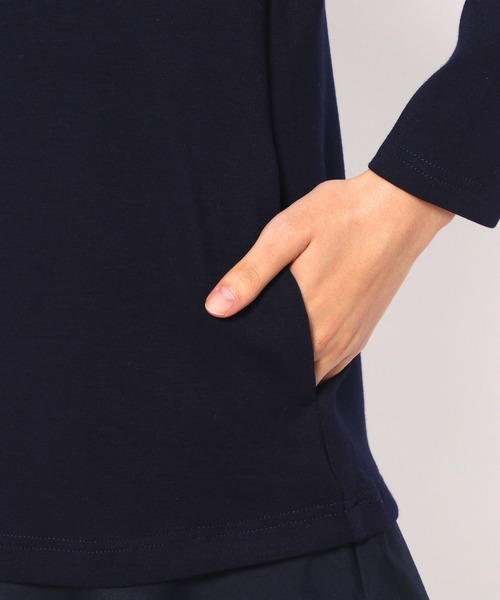 Love,Bonito(ラブボニート)の「ジャーニ ネオプレン Aライン ミニドレス(ワンピース・レディース・ネイビー/ベージュ・X-SMALL/SMALL/MEDIUM/LARGE)」の8枚目の写真