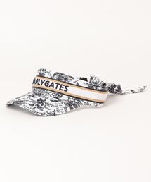 PEARLY GATES（パーリーゲイツ）の「【PEARLY GATES】繊細花柄リボン バイザー ＜花柄＞ (LADIES)（キャップ・メンズ）」