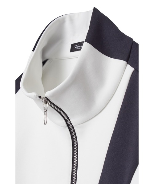 TORNADO MART（トルネードマート）の「TORNADO MART∴バイカラートラックジャージー（ブルゾン・メンズ・ブラック/ホワイト・M/L/LL）」の5枚目の写真