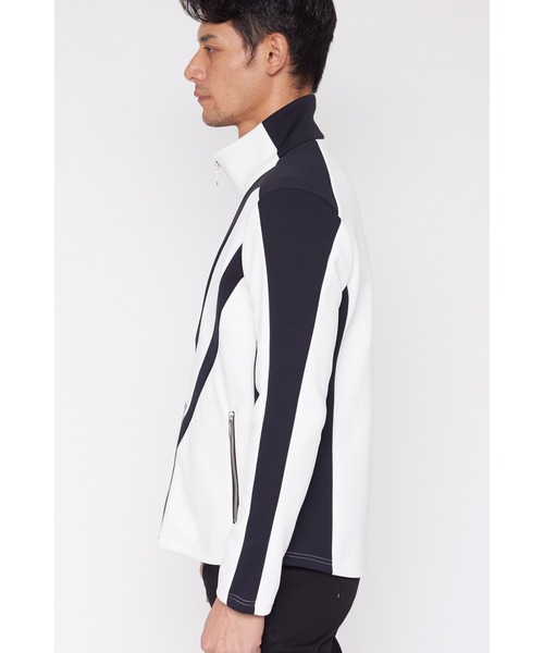 TORNADO MART（トルネードマート）の「TORNADO MART∴バイカラートラックジャージー（ブルゾン・メンズ・ブラック/ホワイト・M/L/LL）」の17枚目の写真