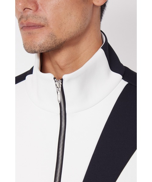 TORNADO MART（トルネードマート）の「TORNADO MART∴バイカラートラックジャージー（ブルゾン・メンズ・ブラック/ホワイト・M/L/LL）」の19枚目の写真