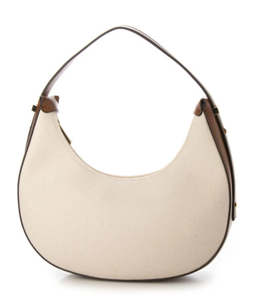 cache cache（カシュ カシュ）の「カシュカシュ cachecache / 三日月形ワンショルダー（ショルダーバッグ・レディース・ブラック/アイボリー/ラベンダー/イエロー/ベージュ系その他・FREE）」の2枚目の写真