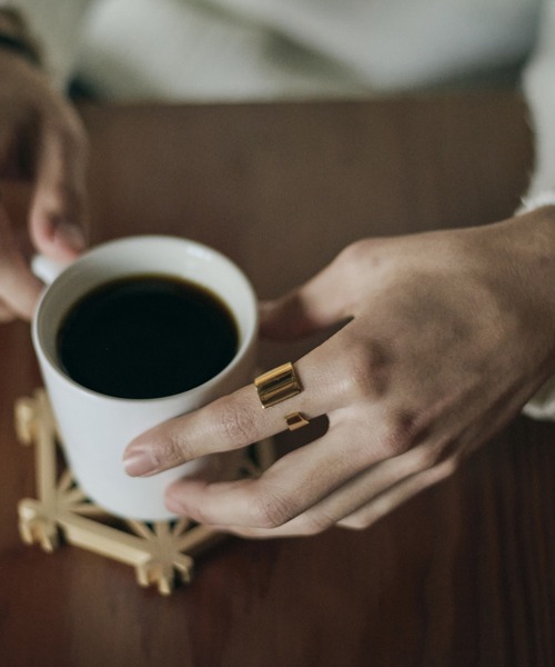 Vaya Con Dios(ヴァヤコンディオス)の「【VayaConDios/ヴァヤコンディオス】R113 ステンレス製プレートリング(リング・メンズ・ゴールド/ブラック/シルバー・#15/#17/#19/#21)」の3枚目の写真