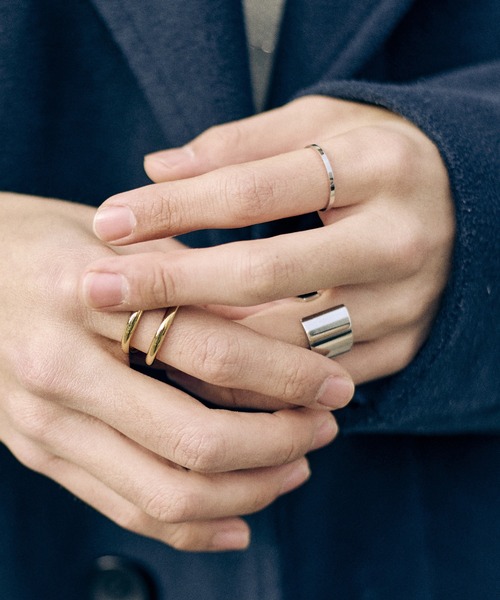 Vaya Con Dios(ヴァヤコンディオス)の「【VayaConDios/ヴァヤコンディオス】R113 ステンレス製プレートリング(リング・メンズ・ゴールド/ブラック/シルバー・#15/#17/#19/#21)」の15枚目の写真