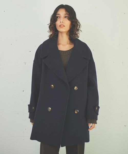 melton pea coat
