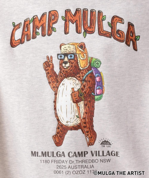 RAGEBLUE(レイジブルー)の「【MULGA THE LIFE】コラボ裏起毛プリントスウェットクルー(スウェット・メンズ・ブラック/ダークグリーン/その他4・MEDIUM/LARGE/SMALL)」の8枚目の写真