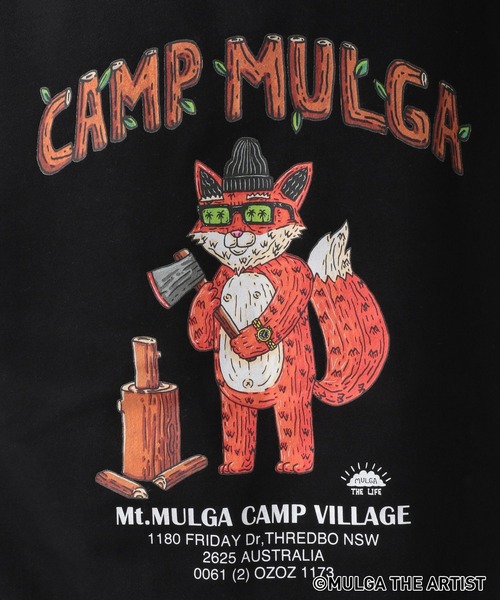 RAGEBLUE(レイジブルー)の「【MULGA THE LIFE】コラボ裏起毛プリントスウェットクルー(スウェット・メンズ・ブラック/ダークグリーン/その他4・MEDIUM/LARGE/SMALL)」の10枚目の写真