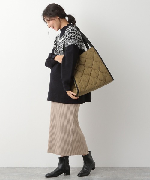 LEPSIM（レプシィム）の「マタニティ／ノルディックガラプルオーバー　168271（マタニティウェア/グッズ・レディース・ネイビー/キャメル/オフホワイト・FREE）」の7枚目の写真