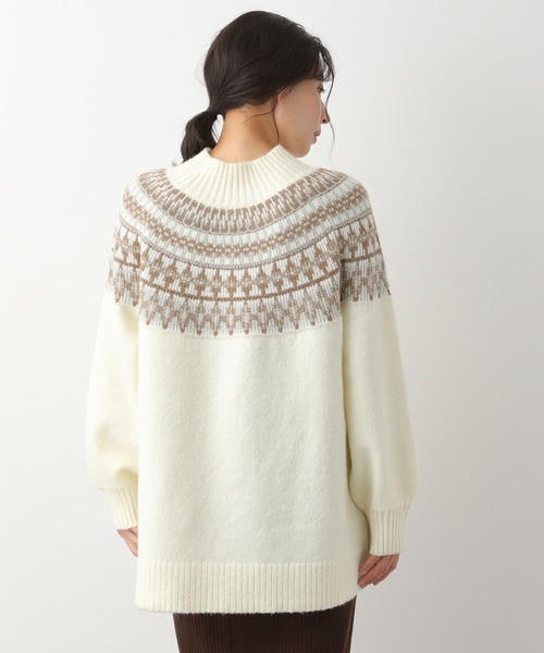 LEPSIM（レプシィム）の「マタニティ／ノルディックガラプルオーバー　168271（マタニティウェア/グッズ・レディース・ネイビー/キャメル/オフホワイト・FREE）」の13枚目の写真