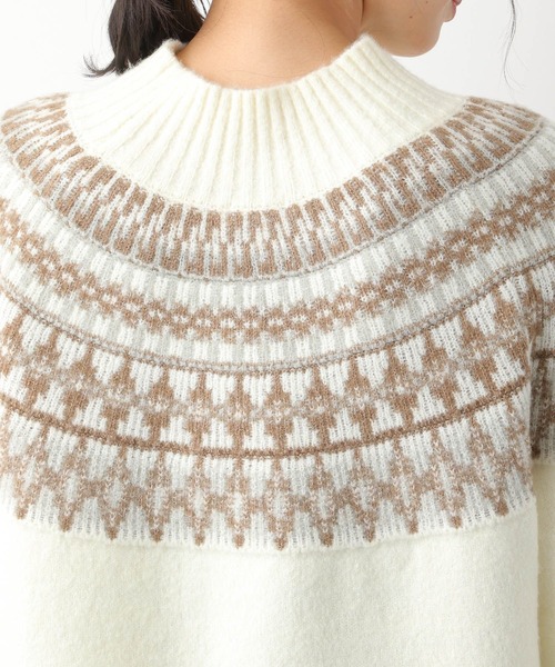 LEPSIM（レプシィム）の「マタニティ／ノルディックガラプルオーバー　168271（マタニティウェア/グッズ・レディース・ネイビー/キャメル/オフホワイト・FREE）」の17枚目の写真