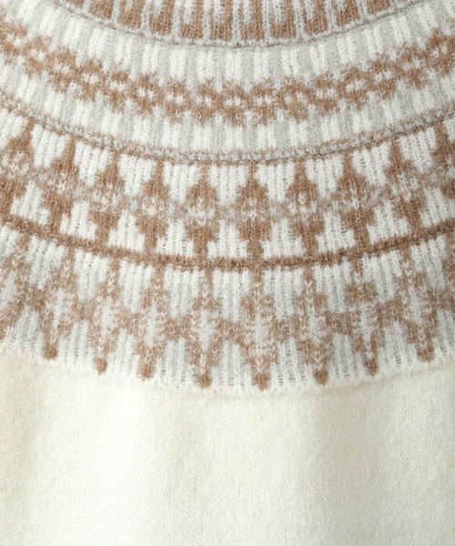 LEPSIM（レプシィム）の「マタニティ／ノルディックガラプルオーバー　168271（マタニティウェア/グッズ・レディース・ネイビー/キャメル/オフホワイト・FREE）」の18枚目の写真