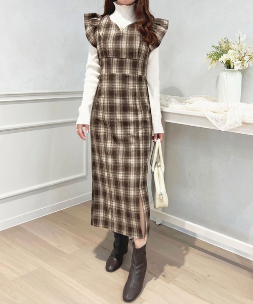 apres jour（アプレジュール）の「アソートロングジャンスカ【ZOZOTOWN限定アイテム】（ジャンパースカート・レディース・ブラック/ダークブラウン/ベージュ系その他/ピンク系その他・X-LARGE/フリー）」の3枚目の写真