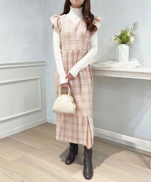 apres jour（アプレジュール）の「アソートロングジャンスカ【ZOZOTOWN限定アイテム】（ジャンパースカート・レディース・ブラック/ダークブラウン/ベージュ系その他/ピンク系その他・X-LARGE/フリー）」の4枚目の写真