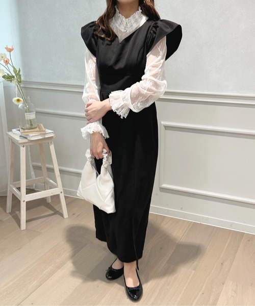 apres jour（アプレジュール）の「アソートロングジャンスカ【ZOZOTOWN限定アイテム】（ジャンパースカート・レディース・ブラック/ダークブラウン/ベージュ系その他/ピンク系その他・X-LARGE/フリー）」の8枚目の写真