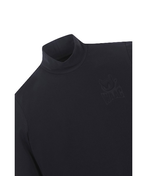 WAAC(ワック)の「《WAAC》WOMENS ハイネック インナーTシャツ(Tシャツ/カットソー・レディース・ブラック/ホワイト・2/1/3)」の3枚目の写真