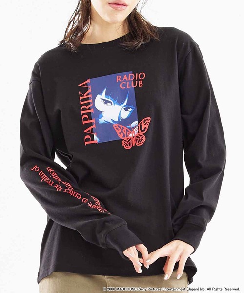 X-girl（エックスガール）の「X-girl × PAPRIKA BAD DREAM L/S TEE（Tシャツ/カットソー・レディース・ブラック/ホワイト・S/M/L/XL）」の2枚目の写真