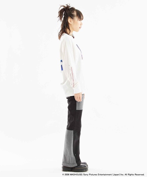 X-girl（エックスガール）の「X-girl × PAPRIKA BAD DREAM L/S TEE（Tシャツ/カットソー・レディース・ブラック/ホワイト・S/M/L/XL）」の8枚目の写真