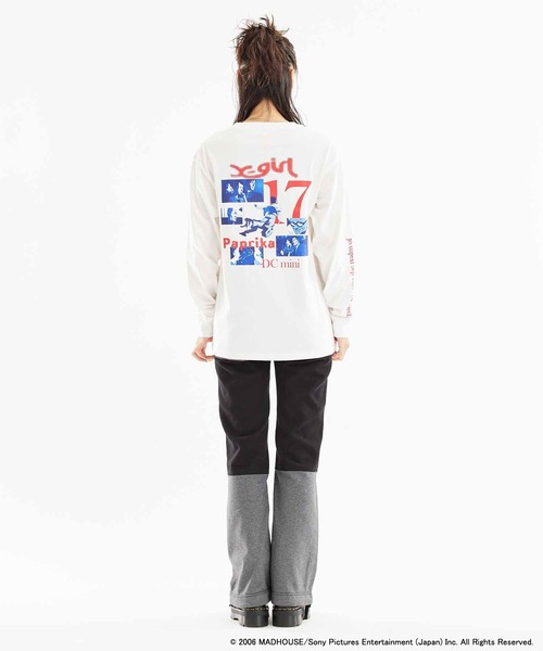 X-girl（エックスガール）の「X-girl × PAPRIKA BAD DREAM L/S TEE（Tシャツ/カットソー・レディース・ブラック/ホワイト・S/M/L/XL）」の9枚目の写真