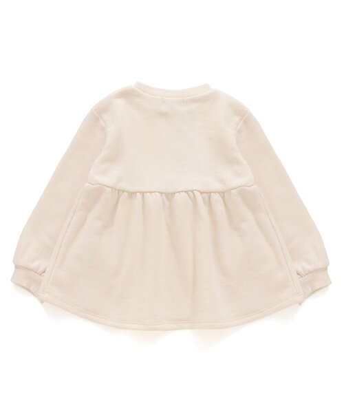 Seraph（セラフ）の「ペプラムさくらんぼトレーナー（スウェット・キッズ・キナリ/ラベンダー/ネイビー・100/110/120/130/90/95/140/80）」の4枚目の写真