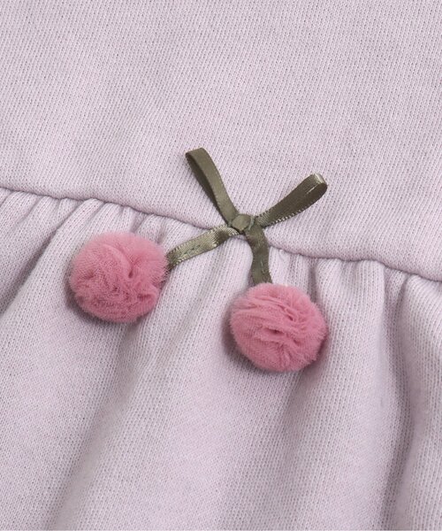 Seraph（セラフ）の「ペプラムさくらんぼトレーナー（スウェット・キッズ・キナリ/ラベンダー/ネイビー・100/110/120/130/90/95/140/80）」の8枚目の写真