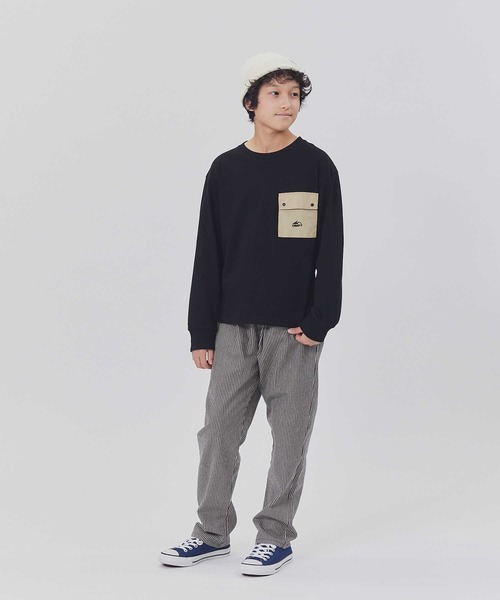 CAMP7(キャンプセブン)の「【CAMP7】ポケットロンT(Tシャツ/カットソー・キッズ・ブラック/ブルー/ホワイト・105/160/140/150/120/130)」の7枚目の写真