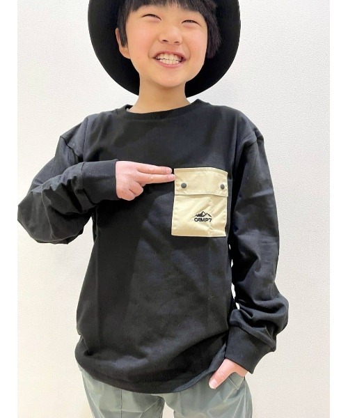 CAMP7(キャンプセブン)の「【CAMP7】ポケットロンT(Tシャツ/カットソー・キッズ・ブラック/ブルー/ホワイト・105/160/140/150/120/130)」の12枚目の写真