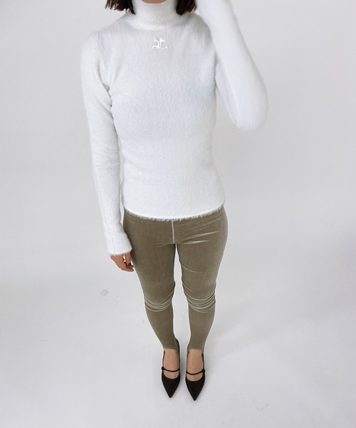 courreges(クレージュ)の「【COURREGES/クレージュ】HAIRY SLIM SWEATER(ニット/セーター・レディース・ホワイト・SMALL)」の8枚目の写真