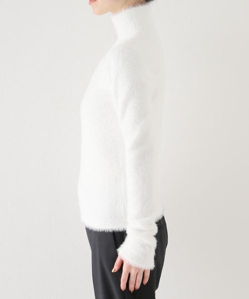 courreges(クレージュ)の「【COURREGES/クレージュ】HAIRY SLIM SWEATER(ニット/セーター・レディース・ホワイト・SMALL)」の4枚目の写真