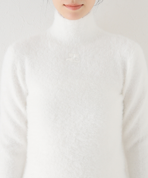 courreges(クレージュ)の「【COURREGES/クレージュ】HAIRY SLIM SWEATER(ニット/セーター・レディース・ホワイト・SMALL)」の10枚目の写真