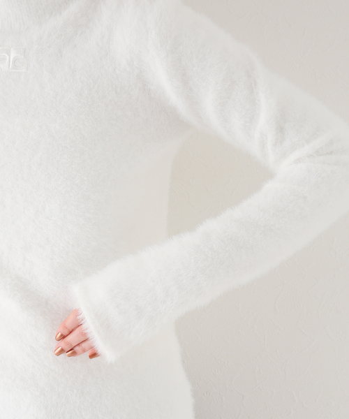 courreges(クレージュ)の「【COURREGES/クレージュ】HAIRY SLIM SWEATER(ニット/セーター・レディース・ホワイト・SMALL)」の9枚目の写真