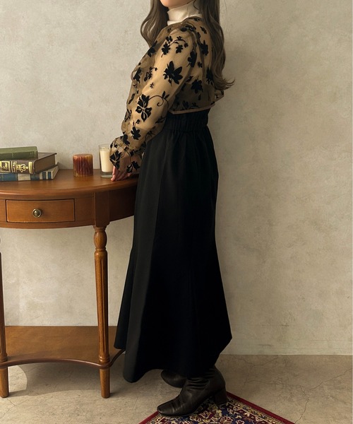 apres jour clair（アプレジュールクレア）の「【apres jour clair】【SETUP可能】マーメイドキャミワンピース【ZOZOTOWN限定アイテム】（ワンピース・レディース・ベージュ/ブラウン系その他/ブラック・X-LARGE/フリー）」の11枚目の写真