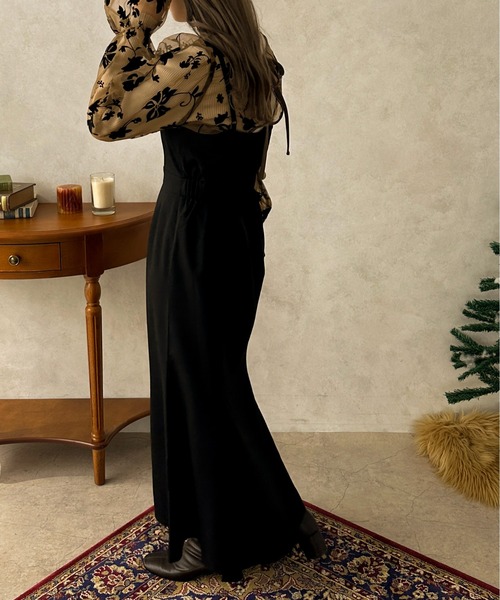 apres jour clair（アプレジュールクレア）の「【apres jour clair】【SETUP可能】マーメイドキャミワンピース【ZOZOTOWN限定アイテム】（ワンピース・レディース・ベージュ/ブラウン系その他/ブラック・X-LARGE/フリー）」の14枚目の写真