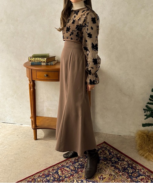 apres jour clair（アプレジュールクレア）の「【apres jour clair】【SETUP可能】マーメイドキャミワンピース【ZOZOTOWN限定アイテム】（ワンピース・レディース・ベージュ/ブラウン系その他/ブラック・X-LARGE/フリー）」の15枚目の写真