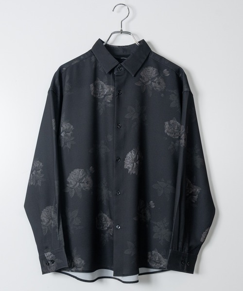 Naive magic（ナイーブマジック）の「【a】ナチュラルストレッチ バルーンスリーブ サイドスリット 長袖総柄シャツ（シャツ/ブラウス・メンズ・ホワイト/ブラック/ホワイト系その他/ブラック系その他/ブラック系1/ブラック系3/グレー/ホワイト系1/ホワイト系2/ブラック系2/ブラック系4/ブルー/ブルー系1/ブラック系5/ブラック系その他4/ホワイト系その他3/ブラック系その他5/ブラック系その他3/ホワイト系その他4/ホワイト系その他2/ブルー系その他5/ブラック系その他2・MEDIUM/LARGE/X-LARGE）」の13枚目の写真