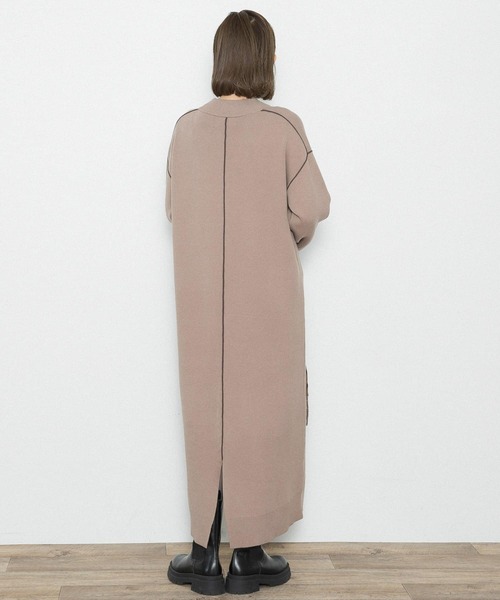 URBAN RESEARCH Sonny Label(アーバンリサーチサニーレーベル)の「カラーシームモックネックニットワンピース(ワンピース・レディース・ブラック/グレー/ベージュ系その他・FREE)」の13枚目の写真