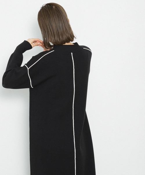 URBAN RESEARCH Sonny Label(アーバンリサーチサニーレーベル)の「カラーシームモックネックニットワンピース(ワンピース・レディース・ブラック/グレー/ベージュ系その他・FREE)」の19枚目の写真