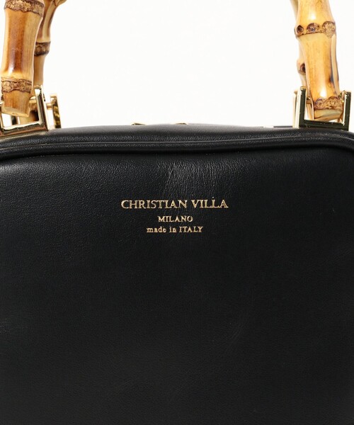 CHRISTIAN VILLA（クリスチャンヴィラ）の「CHRISTIAN VILLA / バンブーハンドル ショルダ―バッグ（ショルダーバッグ・レディース・ホワイト/ブラック・ONE SIZE）」の12枚目の写真