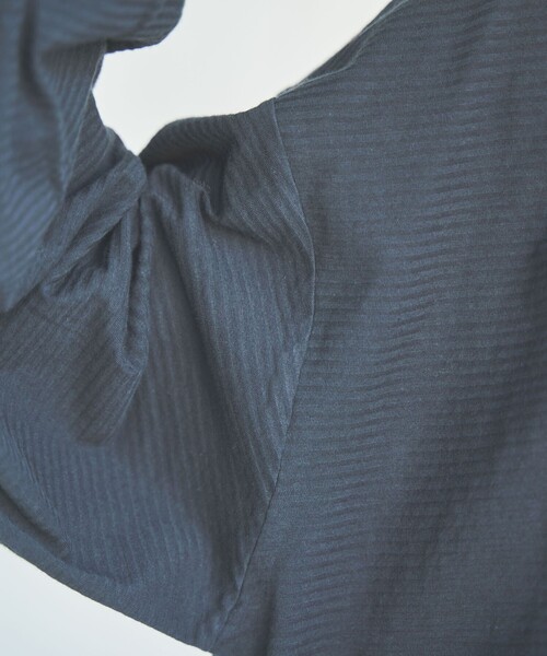 coen（コーエン）の「シアーボーダーロングスリーブTシャツ（Tシャツ/カットソー・レディース・オフホワイト/ブラック・M/L）」の9枚目の写真