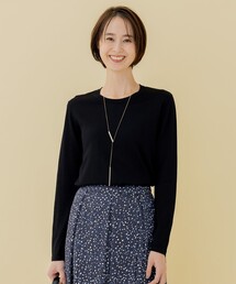 【XSサイズ~/洗える】レーヨンストレッチ プルオーバーニット